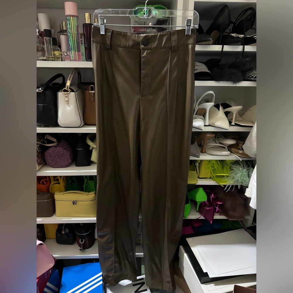 Zara faux leather pants